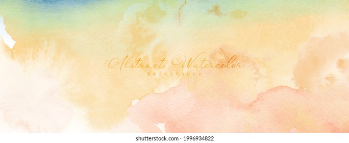 Abstract watercolor hand-painted for background