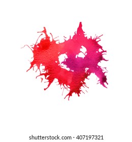 abstract watercolor heart splash