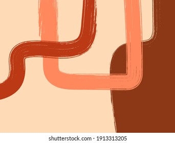 Abstract watercolor horizontal template. Paint, brush, grunge, sketch. Modern vector illustration.