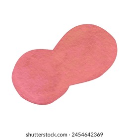 Abstract watercolor illustration on white background.