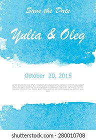 Abstract Watercolor Invitation Template Vector Illustration EPS10