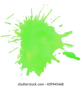 Abstract watercolor light green background. Vector illustration. Grunge texture for cards and flyers design. A model for the creation of digital brushes