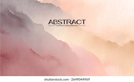 Abstrato aquarela montanha paisagem projeto de fundo.