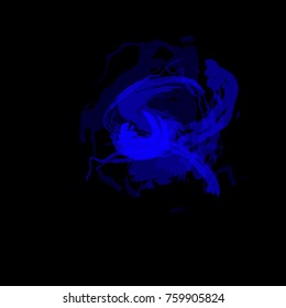 Abstract watercolor on dark background.Vector illustration .EPS 10