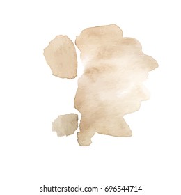 Abstract watercolor on a light background.The color splashing in the paper. Hand drawn Vector illustration