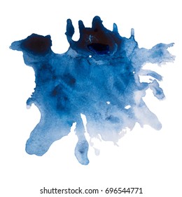 Abstract watercolor on a light background.The color splashing in the paper. Hand drawn Vector illustration