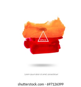 Abstract watercolor on a light background.The color splashing in the paper. Hand drawn Vector illustration