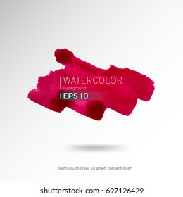 Abstract watercolor on a light background.The color splashing in the paper. Hand drawn Vector illustration