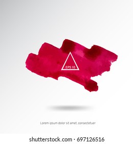 Abstract watercolor on a light background.The color splashing in the paper. Hand drawn Vector illustration