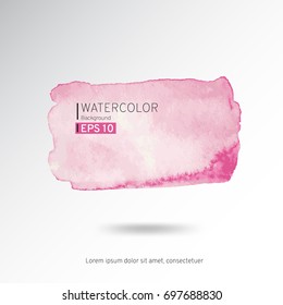 Abstract watercolor on a light background.The color splashing in the paper. Hand drawn Vector illustration