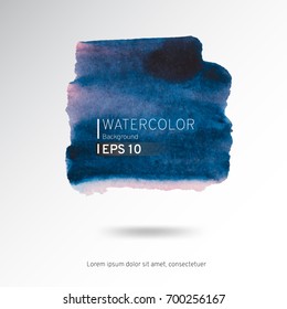 Abstract watercolor on a light background.The color splashing in the paper. Hand drawn Vector illustration