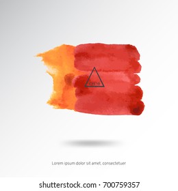Abstract watercolor on a light background.The color splashing in the paper. Hand drawn Vector illustration