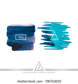 Abstract watercolor on a light background.The color splashing in the paper. Hand drawn Vector illustration