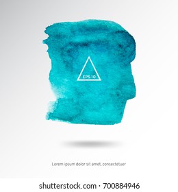 Abstract watercolor on a light background.The color splashing in the paper. Hand drawn Vector illustration