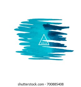 Abstract watercolor on a light background.The color splashing in the paper. Hand drawn Vector illustration