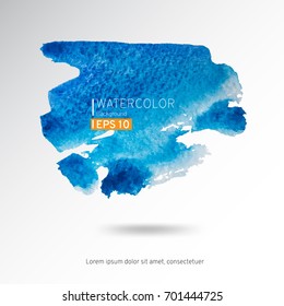 Abstract watercolor on a light background.The color splashing in the paper. Hand drawn Vector illustration