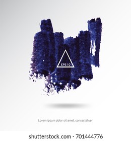 Abstract watercolor on a light background.The color splashing in the paper. Hand drawn Vector illustration