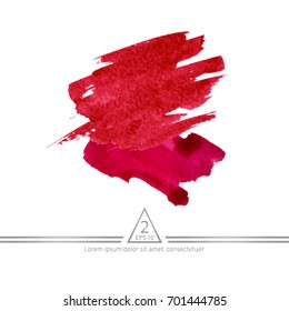 Abstract watercolor on a light background.The color splashing in the paper. Hand drawn Vector illustration