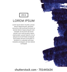 Abstract watercolor on a light background.The color splashing in the paper. Hand drawn Vector illustration