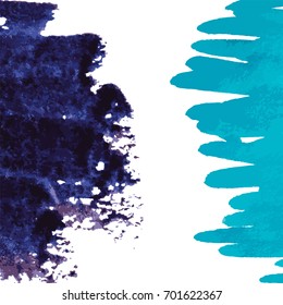 Abstract watercolor on light background.The color splashing in the paper. Hand drawn Vector illustration