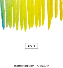 Abstract watercolor on a light background.The color splashing in the paper. Hand drawn Vector illustration
