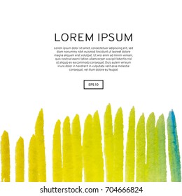 Abstract watercolor on a light background.The color splashing in the paper. Hand drawn Vector illustration