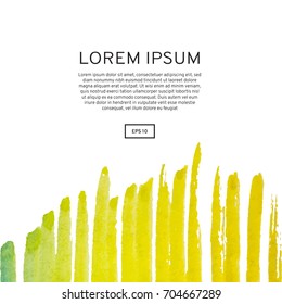 Abstract watercolor on a light background.The color splashing in the paper. Hand drawn Vector illustration