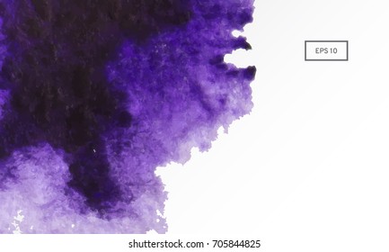 Abstract watercolor on a light background.The color splashing in the paper. Hand drawn Vector illustration