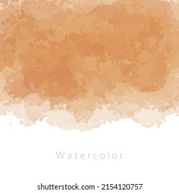 Abstract watercolor on white background.Card background vector template.