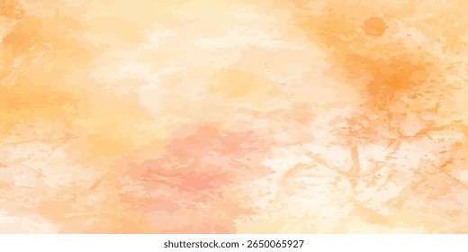 Abstract Watercolor orange Sky with Gentle White Clouds for Nature-Inspired Backgrounds, Elegant Watercolor Sky Background with Light Blue Tones and Soft White Clouds	
