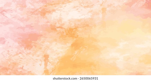 Abstract Watercolor orange Sky with Gentle White Clouds for Nature-Inspired Backgrounds, Elegant Watercolor Sky Background with Light Blue Tones and Soft White Clouds	
