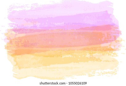 Abstract watercolor paint brushed background in light pastel colors