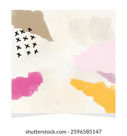 abstract watercolor paint stroke background vector illustration texture design

