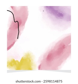 abstract watercolor paint stroke background vector illustration texture design

