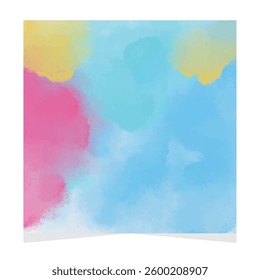 abstract watercolor paint stroke background vector illustration texture design 
