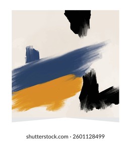 abstract watercolor paint stroke background vector illustration texture design 
