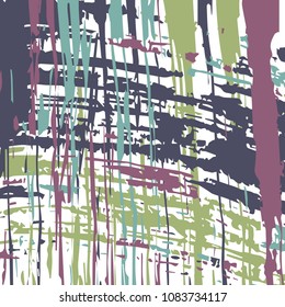 Abstract watercolor paintbrush strokes messy background. Vector artwork for design purposes with and brush strokes. Decorative hand drawn brush smears template for print.