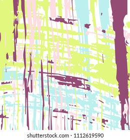 Abstract watercolor paintbrush strokes messy background. Vector artwork for design purposes with and brush strokes. Decorative hand drawn brush smears template for print.