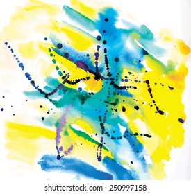 Abstract watercolor painted background