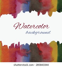 Abstract  watercolor painted background with space for  text.