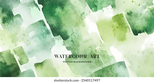 An abstract watercolor painting featuring a blend of light green and white hues, creating a soft and delicate background.