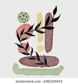 abstract watercolor painting. pattern and more