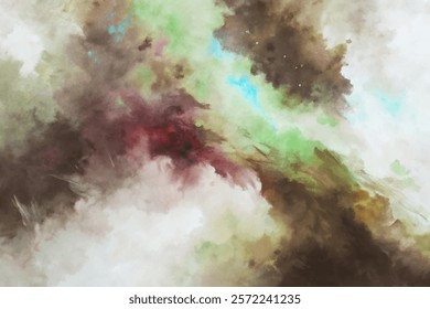 Abstract watercolor painting, vibrant color swirls, soft texture, artistic background, creative design, modern art.