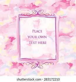 Abstract watercolor pattern Gentle universal banner Summer background