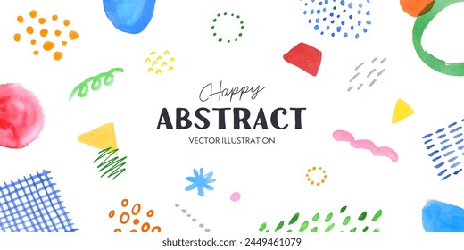 Abstract watercolor pattern and texture background template.