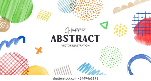 Abstract watercolor pattern and texture background template.