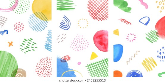 Abstract watercolor pattern and texture background.
