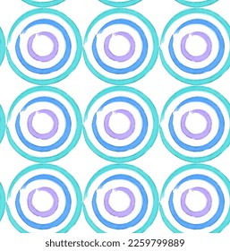 Abstract watercolor pattern in vector. Round geometric shapes. For factory printing, prints, backgrounds.