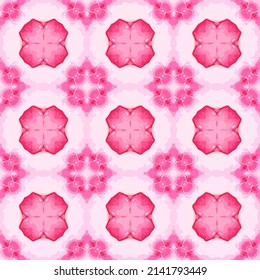 Abstract watercolor pattern. Vector seamless background for fabric design, wallpaper, web design