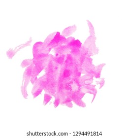 Abstract watercolor pink background. Vector illustration. Grunge texture for cards and flyers design. A model for the creation of digital brushes